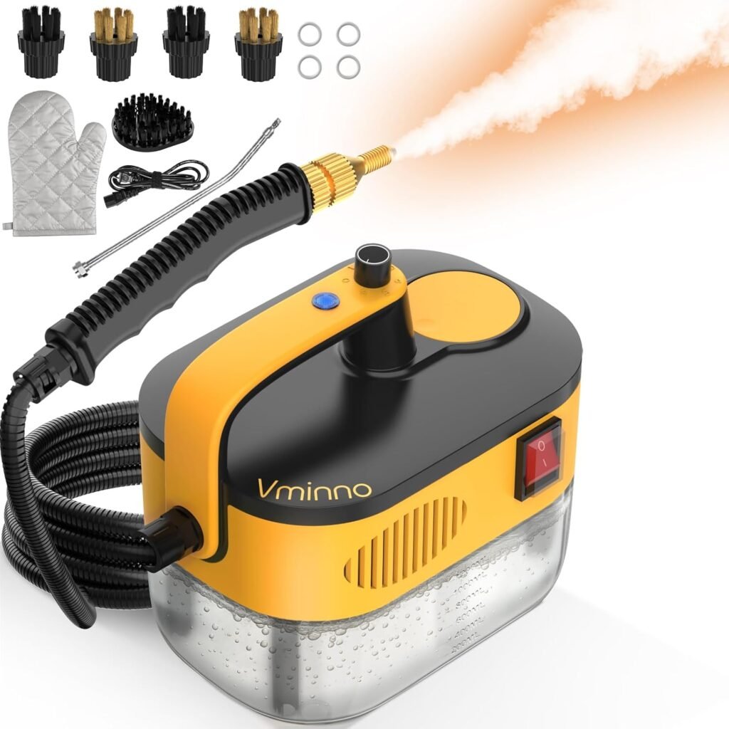 Heavy Duty Steam Cleaner for Home, Fast Heating & 1.2L...