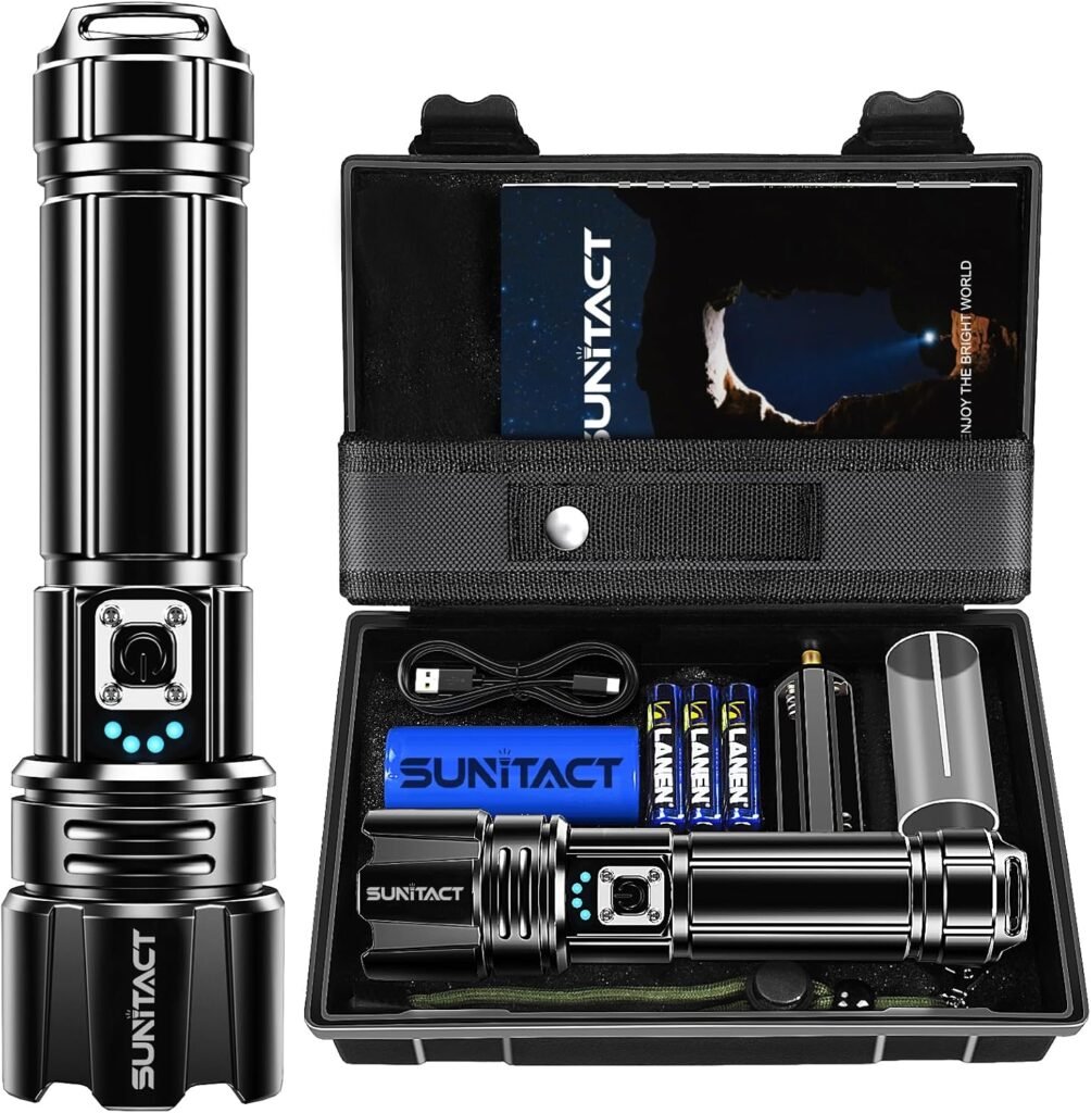 Flashlights High Lumens, Rechargeable Flashlight Led...